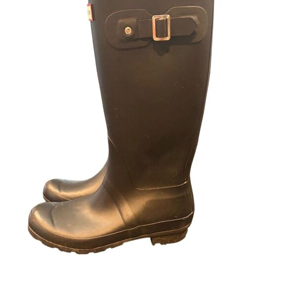 Hunter Shoes - Hunter Women's Original Tall Black Rain Boots Size 9 Knee High